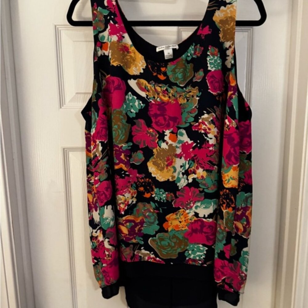 Floral Sleeveless Top - Multicolor